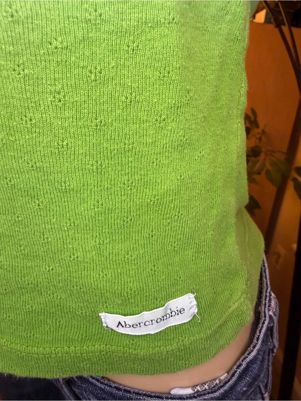 VTG Abercrombie & Fitch Ombre Green Cami Tank Top S - Picture 4 of 9